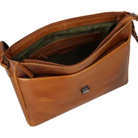 GREENBURRY Newport Messenger Leder 35 cm braun