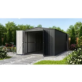 Globel Erweiterungselement für Gerätehaus 127 x 308 cm grau