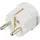 Sygonix SY-6618466 Schutzkontaktstecker Polypropolene (PP) 250 V/AC Weiß