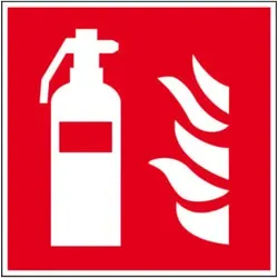 Eichner Brandschutzschild Feuerlöscher Rot