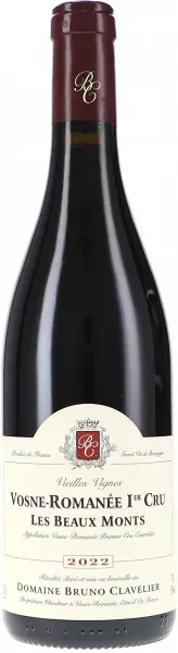 Vosne-Romanée 1er Cru Les Beaux Monts Vieilles Vignes AOC Bruno Clavelier 2022 BIO