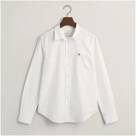 GANT Damen Slim Stretch Oxford Shirt Klassisches Hemd, weiß 36