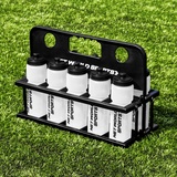 FORZA Sport Flaschenträger (750ml) mit 10 Trinkflaschen - BPA-freier Kunststoff - perfektes Trinkflasche Sport Set (Halbdurchsichtig)