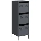 vidaXL Highboard Anthrazit 39x35x103,5 cm Stahl