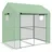 Outsunny Foliengewächshaus Kunststoff Grün PE 200 cm 5,6 m2