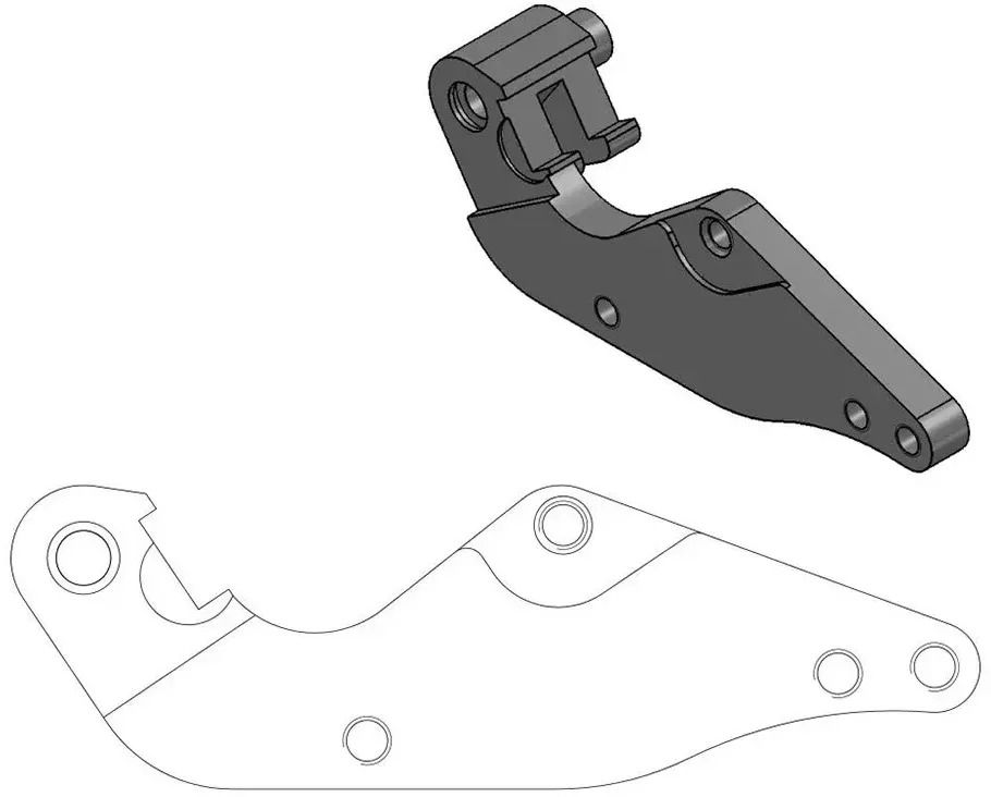 Moto-master Supermotard Street 320 Mm Bmw/husaberg/husqvarna/ktm 211013 Bremssattel-adapter - One Size