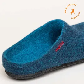 Gottstein Magicfelt Hausschuh Filz Pantoffeln, blau 40