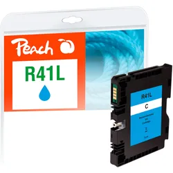 Peach Tintenpatrone cyan kompatibel zu Ricoh GC41CL, 405766