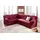 DOMO collection Ecksofa »Papenburg B/T/H: 242/190/84 cm L-Form« wahlweise mit Bettfunktion, Langer Schenkel links oder rechts, rot