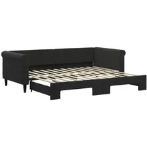 vidaXL Tagesbett 90 x 200 cm Schwarz