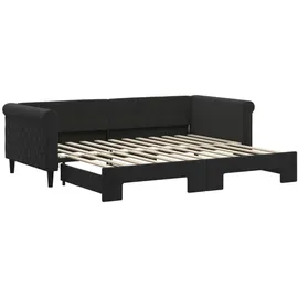 vidaXL Tagesbett 90 x 200 cm Schwarz