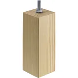 Hettich Möbelfuß Brema 150 x 50 mm Holz Buche mit M8 Schraube 1 Stück FSC®