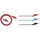 Rohde & Schwarz HZ10R Messleitungs-Set Lamellenstecker 4 mm Lamellenstecker 4 mm] 1.00 m Rot 1 St.