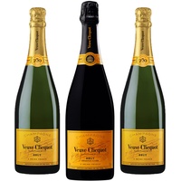 Veuve Clicquot Champagner Premium Bundle - Yellow Label Brut (2 x 0,75l) & Reserve Cuvée (1 x 0,75l)