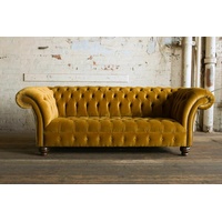 JVmoebel Chesterfield-Sofa, Chesterfield Design Luxus Polster Sofa Couch Sitz gelb