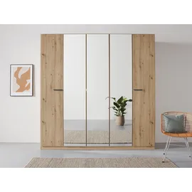 Rauch »Kleiderschrank Schrank Garderobe TOPSELLER OTELI inkl. Inneneinteilung«, mit 3 Innenschubladen extra Böden optional mit Spiegel MADE IN GERMANY, braun