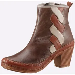 Stiefelette GEMINI, Damen, Gr. 38, braun, Glattleder, feminin, Schuhe
