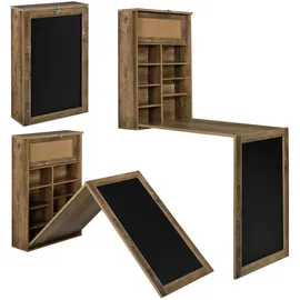 [en.casa] Wandklapptisch Kläppen 50 x 156 x 91,5 cm Braun