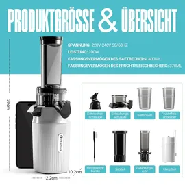 ventray Ginnie Slow Juicer weiß
