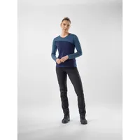 Löffler Women Long Sleeve Blockshirt Merino-tencel(tm) dark blue (495) 38