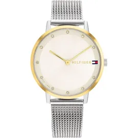 Tommy Hilfiger Analog 'Pippa' Damen Uhr 1782667 - Silber/Creme/Gold