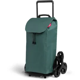 Gimi Tris Einkaufstrolley, wasserabweisende Tasche, 3-Rollen-System, Eco Verpackung klappbares Gestell, Höchstlast: 30 kg, Rahmen: Stahl/Kunststoff, Einkaufstasche: Polyester, khaki