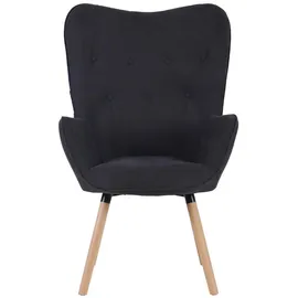 Svita Cleo Ohrensessel Relaxsessel Fernsehsessel Sessel Lesesessel Dunkelgrau