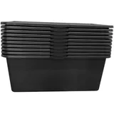 10 Stück ViD® Betonkübel/Mörtelkübel 80 Liter | 78 x 49 x 29 cm | Zementwanne/Betoneimer/Maurerwanne
