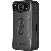 Transcend Bodycam DrivePro 30 128GB Wi-Fi & BT (Eingebaute Anzeige, Akku, Eingebautes Display, Bluetooth, WLAN, Beschleunigungssensor, Eingebautes Mikrofon), Dashcam, Schwarz