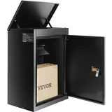 Vevor Paketbriefkasten Paketbox 0,8mm verzinkter Stahl Zahlenschloss Briefkasten Paketfach 15-20kg Gewichtskapazität Standbriefkasten 34,6x19,8x50cm Lieferschlitz