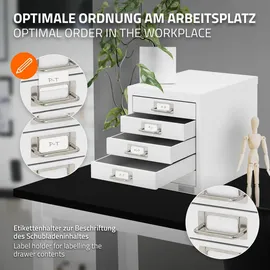 ML-Design Aktenschrank 28x38x33 cm Weiß