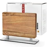 LuxusKollektion Magnet-Messerblock Magnetischer Messerhalter Holz Doppelseitiger Magnet Akazienholz