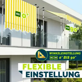 tillvex Klemmmarkise 250 cm gelb