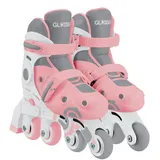 GLOBBER Learning Skates 2in1 Rosa 30-33