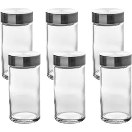 5five simply smart Secret de gourmet - Set mit 6 Gewürzgläsern mit Streuer 80 ml