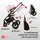 Babylux Kinderwagen 3in1 Set Rosa