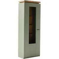 MCA Furniture Vitrine »Moniz Vitrine«, (1 St.), Standvitrine, Hochschrank,Metallgriffe,