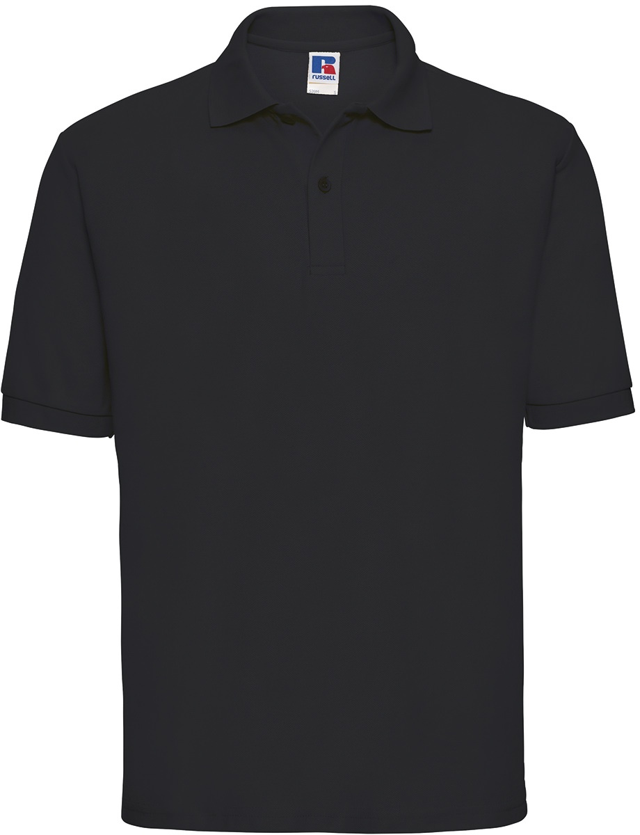 Russell Men ́s Classic Polycotton Polo-Shirt Herren weich formstabil R-539M-0, black, S