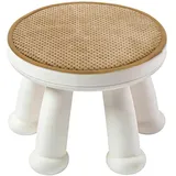 QUARKZMAN Runder Hocker Sitzkissen 35 x 35 cm Runde Sitzauflagen Mit Elastischen Bändern Antirutsch Weiche Runde Sitzpolster Für Esszimmerstühle Küchenbarhocker Khaki
