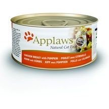 Applaws 70g Katzennassfutter 24 x 70 Gramm Huhn & Kürbis