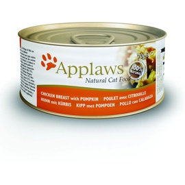 Applaws 70g Katzennassfutter 24 x 70 Gramm Huhn & Kürbis