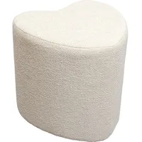 Kare Hocker Lovely Polyester 34 x 36 x 36 cm Creme