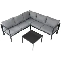 Svita MISSOURI Loungeset 4-tlg. schwarz/grau
