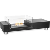 Moritz Ethanol Kamin Standkamin I Tisch Kamin I 35 x 112 x 50 cm schwarz I 1,5 Liter Brenner I Bioethanol Kamin IEthanol Kaminofen Indoor Outdoor I...