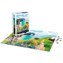 Sentosphère Calypto 3907113 Steilküste von Étretat, 1000 Teile Puzzle mit Soft-Touch, Landschaftspuzzle mit samtiger Oberfläche, für Erwachsene und Kinder ab 9 Jahren, Normandie