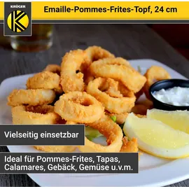 Krüger Frittiertopf 24 cm mit Einsatzkorb