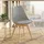 Homestyle4u Küchenstuhl Holz Kunststoff grau 4er Set