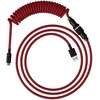 HyperX USB-C Coiled Cable Red-Black, Notebook Ersatzteile, Rot Schwarz