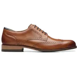 Clarks für Herren. 26171453 CraftArloLimit braune Lederschuhe (41), Wohnung, Schnürsenkel, Lässig