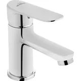 BADLAND Waschtischarmatur Wasserhahn Kleine ESLA Mischbatterie für Badezimmer in Silber
